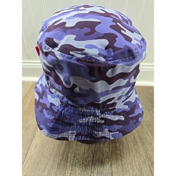 GHOST GOLF Bucket Hat Reversivle Purple Camo / Navy Blue Vented Lightweight S/M - Picture 5 of 13